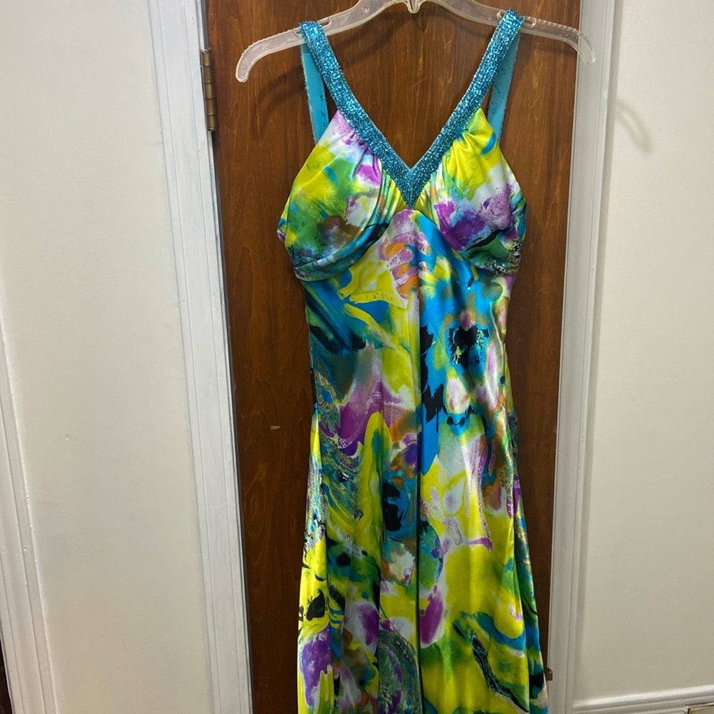 Fun multicolor prom dress